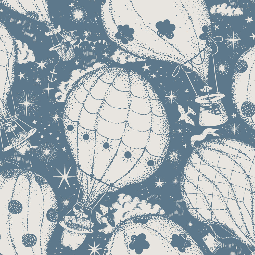 29006 - Ballongerna Wallpaper - Dark Blue - Midbec