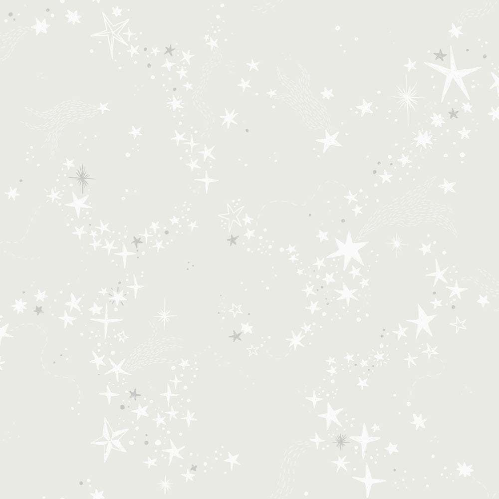 29019 - Stjarnorna Wallpaper - Light Gray - Midbec