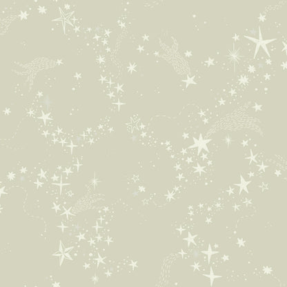 29021 - Stjarnorna Wallpaper - Light Green - Midbec