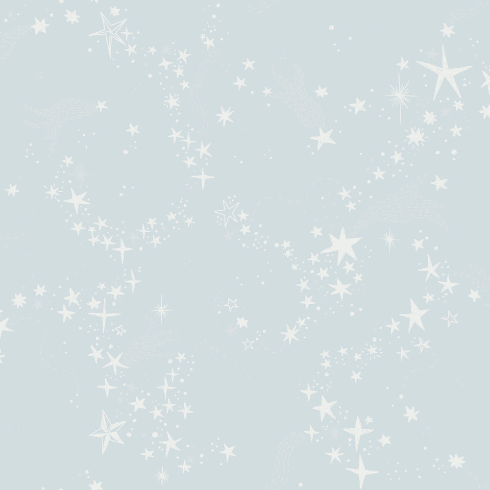 29023 - Stjarnorna Wallpaper - Light Blue - Midbec