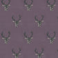 Stag Print Wallpaper - Plum - The Graduate Collection
