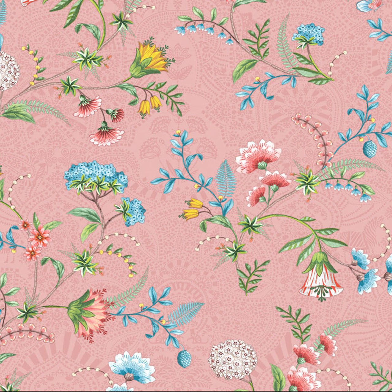 300122 - Pip Studio 5 La Majorelle Wallpaper - Pink - Eijffinger