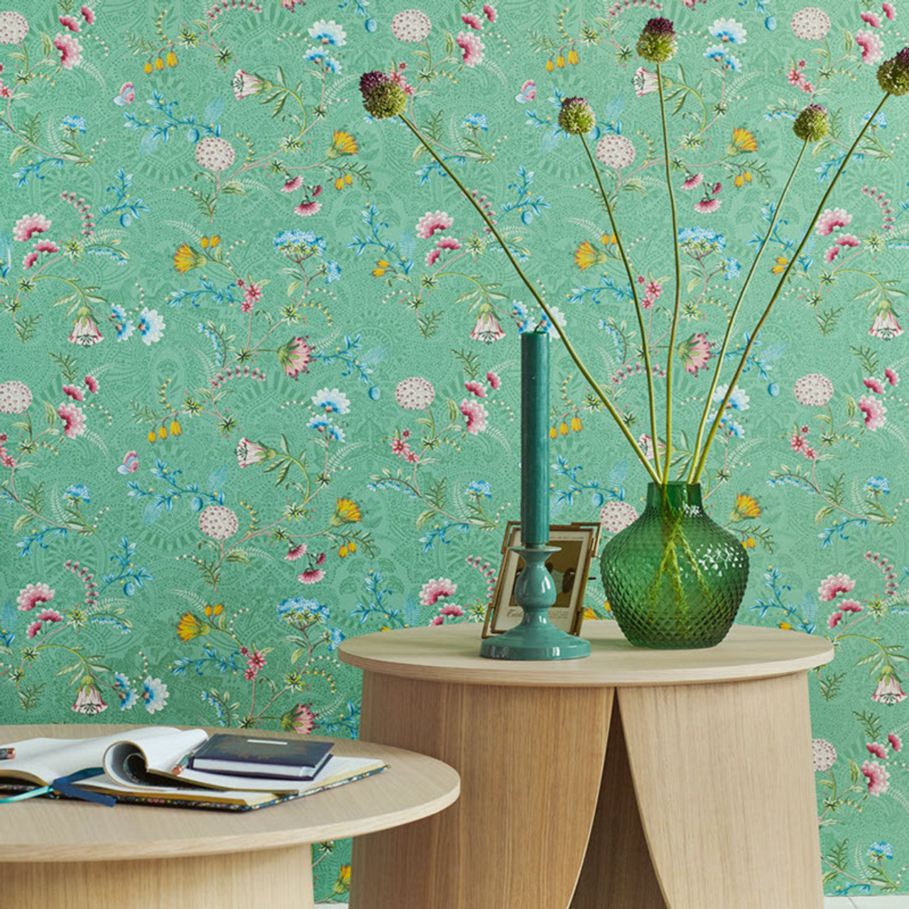 300124 - Pip Studio 5 La Majorelle Wallpaper - Green - Eijffinger