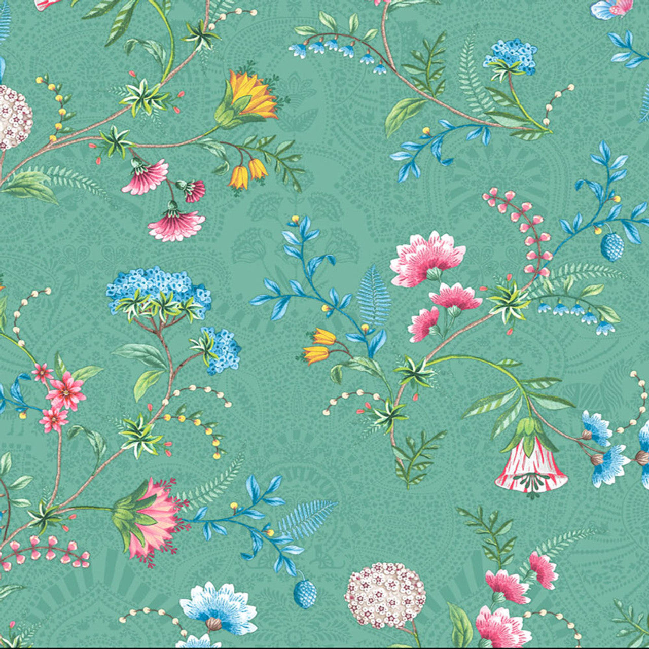 300124 - Pip Studio 5 La Majorelle Wallpaper - Green - Eijffinger