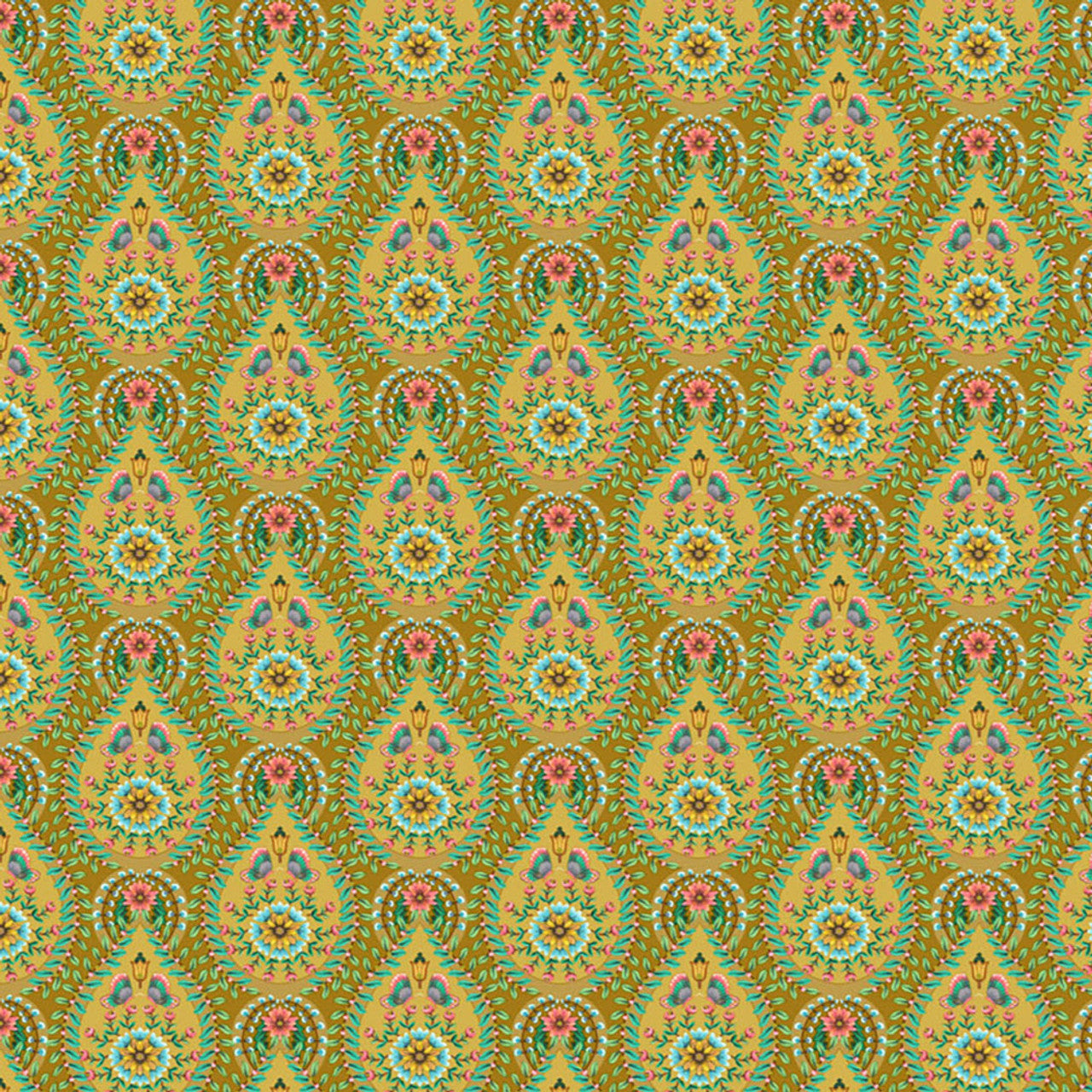 300151 - Pip Studio 5 Raindrops Wallpaper - Ochre - Eijffinger