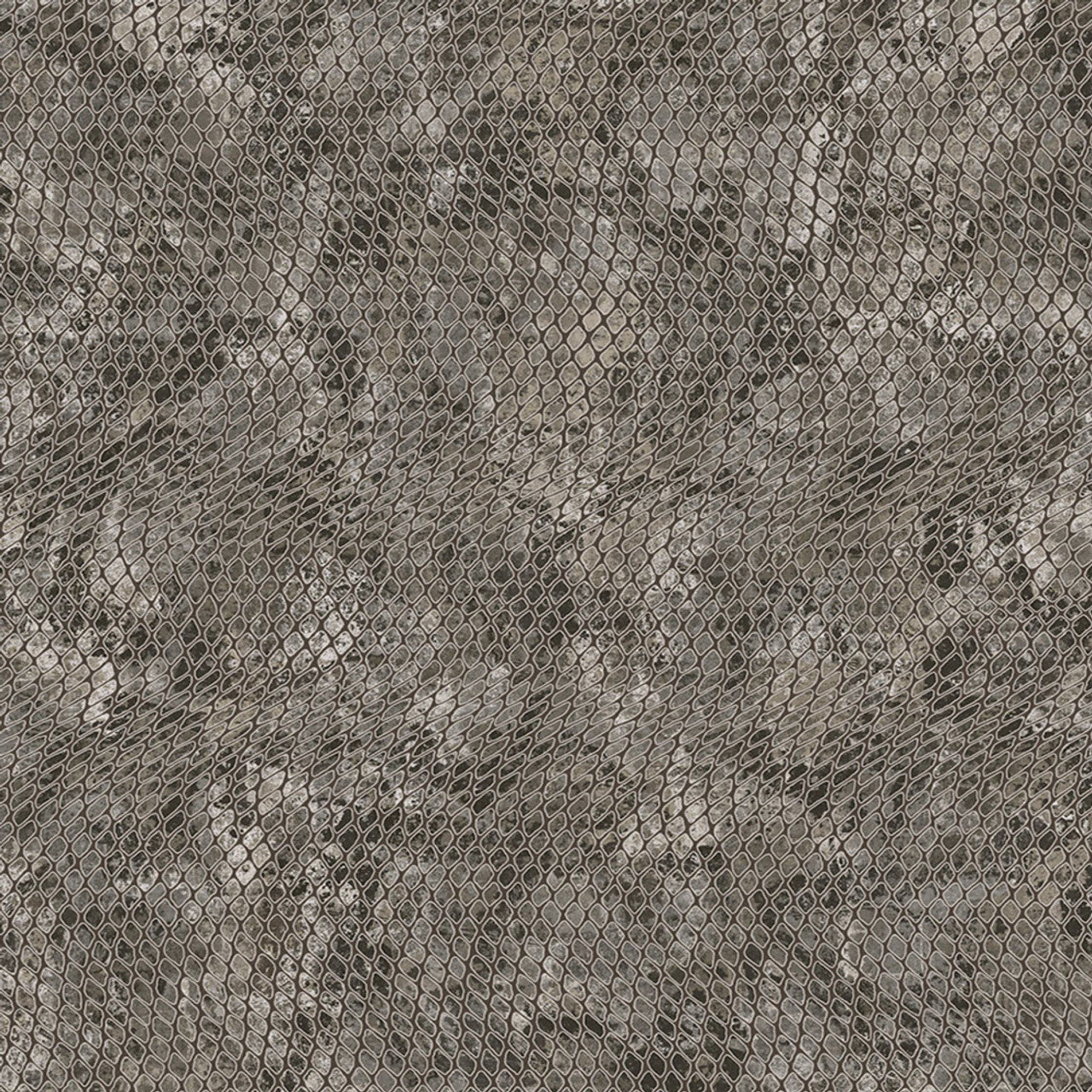 300521 - Skin Snake Effect Wallpaper - Grey - Eijffinger