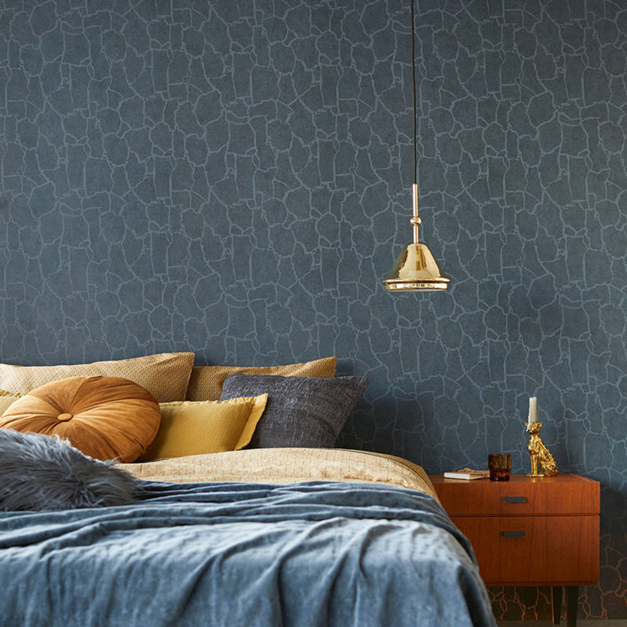 300535 - Skin Giraffe Effect Wallpaper - Slate - Eijffinger