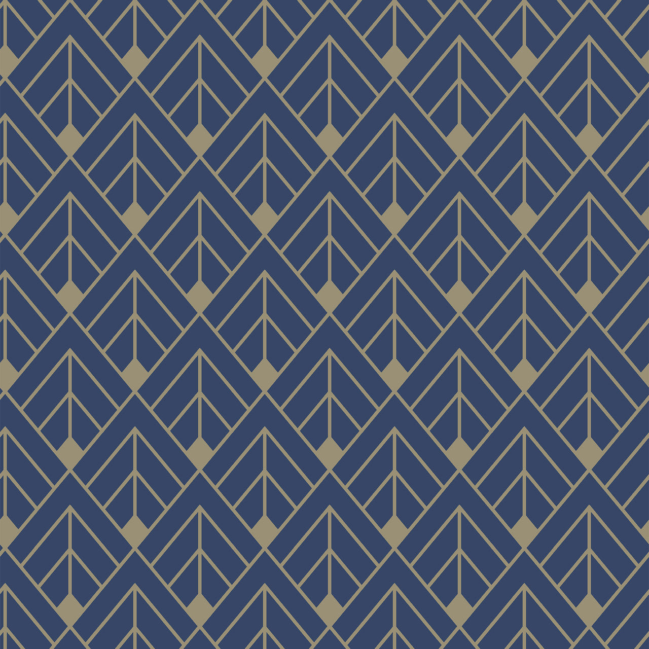 305517 - Art Deco Glitter Portfolio Wallpaper - Navy & Gold - Rasch