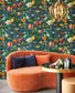 307306 - Museum Enchanted Floral Wallpaper - Blue - Eijffinger
