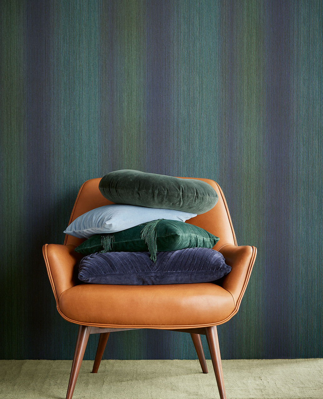 307312 - Museum Gradient Wallpaper - Teal - Eijffinger