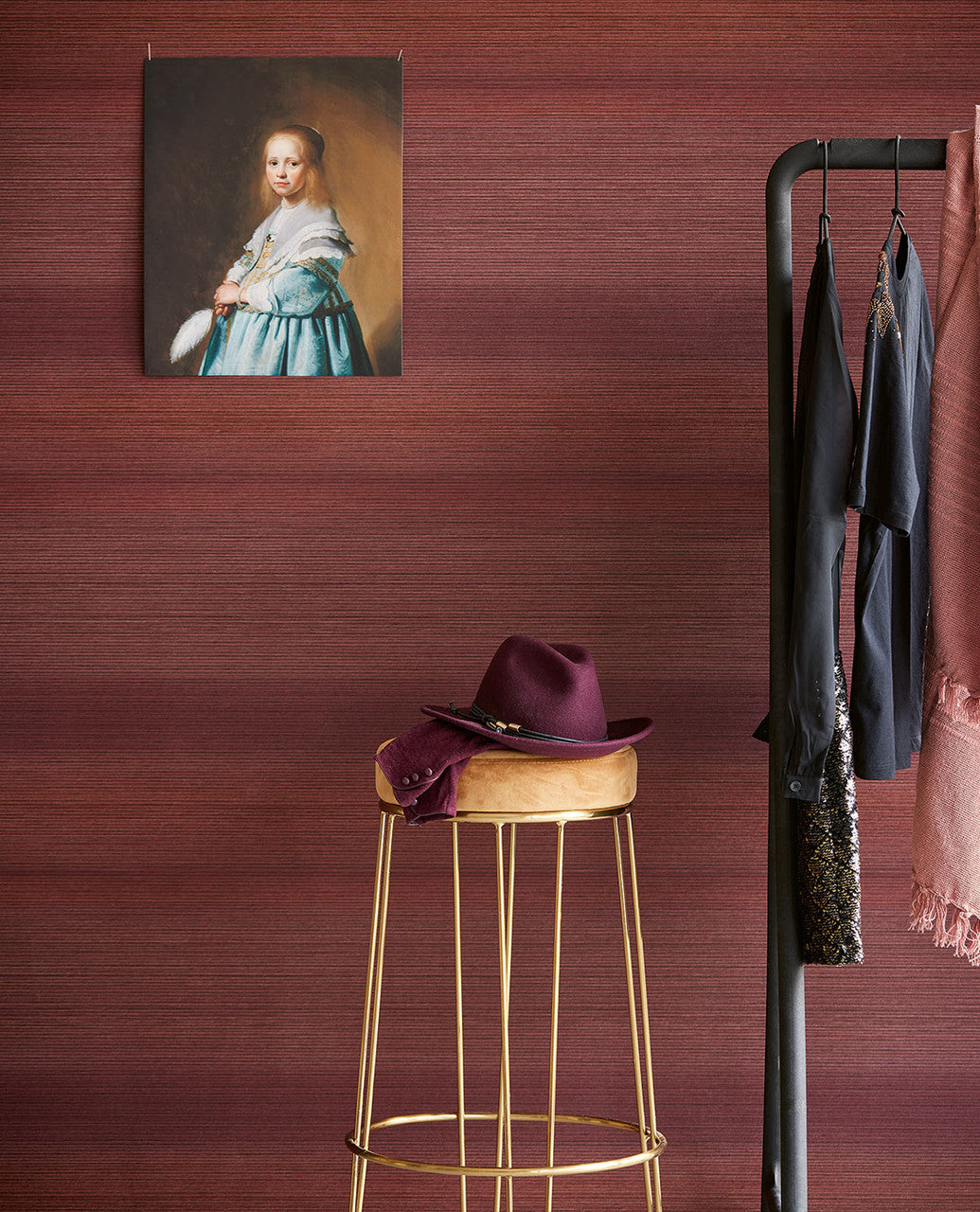 307314 - Museum Gradient Wallpaper - Red / Pink - Eijffinger