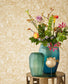 307341 - Museum Flowers Wallpaper - Gold - Eijffinger