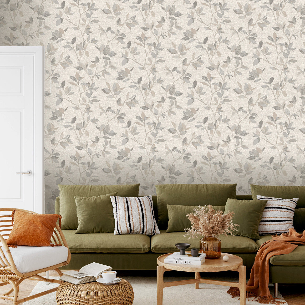 311402 - Silver Birch Elegant Homes Wallpaper - Silver / Neutral - Rasch