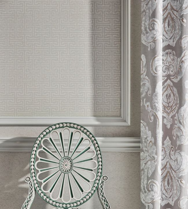 Ormonde Key Wallpaper - White - Zoffany