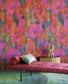 313572 - Inky Floral Mural Wallpaper - Red / Pink - Eijffinger