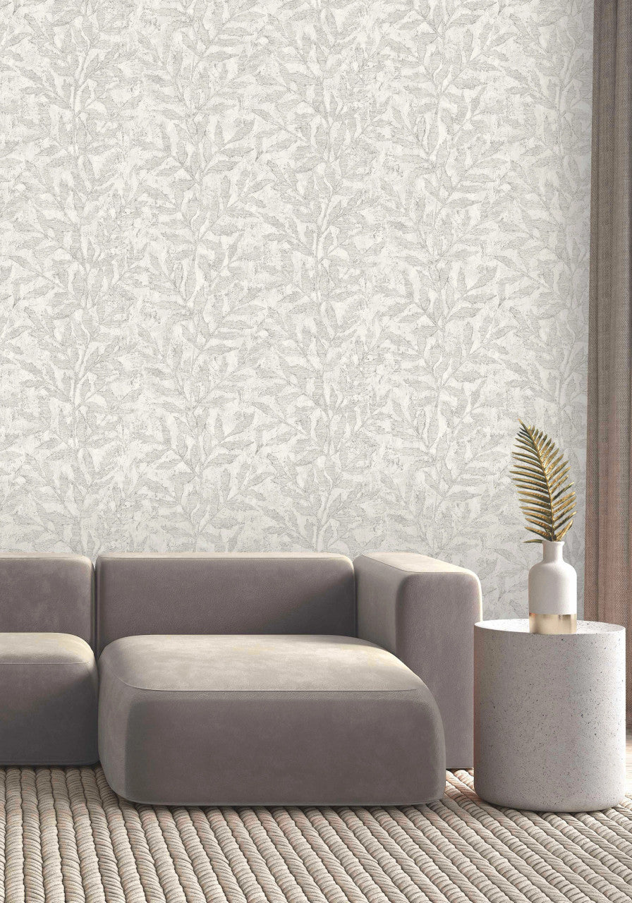 315004 - Richmond Leaf Wallpaper - Off White - Rasch