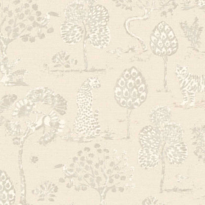 317310 - Woodland Safari Wallpaper - Cream - Eijffinger