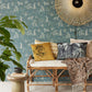 317315 - Woodland Safari Wallpaper - Blue - Eijffinger