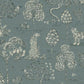 317315 - Woodland Safari Wallpaper - Blue - Eijffinger