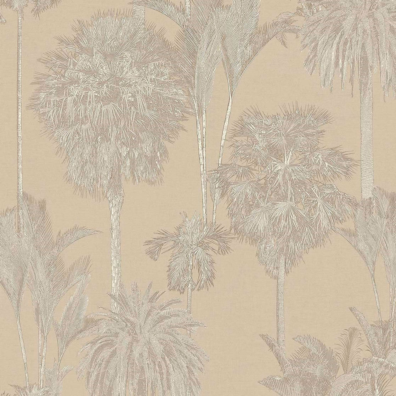 317325 - Tropical Treetop Wallpaper - Cream - Eijffinger