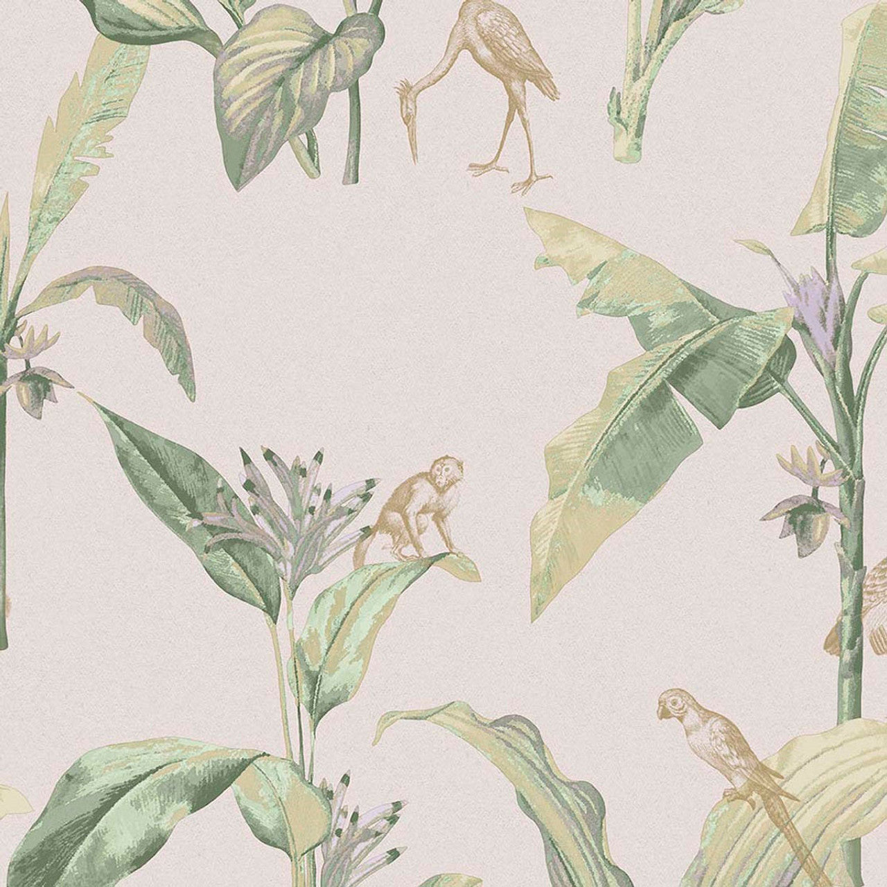 317342 - Botanical Oasis Wallpaper - Blush - Eijffinger