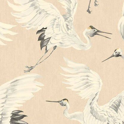 317350 - Magestic Flight Oasis Wallpaper - Cream - Eijffinger