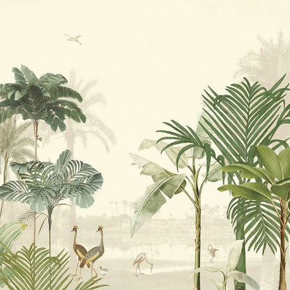 317400 - Vintage Oasis Max Mural Wallpaper - Green - Eijffinger