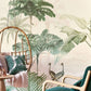 317401 - Vintage Oasis Max Mural Wallpaper - Pink - Eijffinger