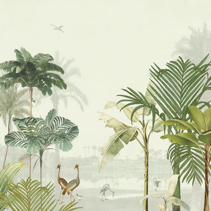 317402 - Vintage Oasis Max Mural Wallpaper - Green - Eijffinger