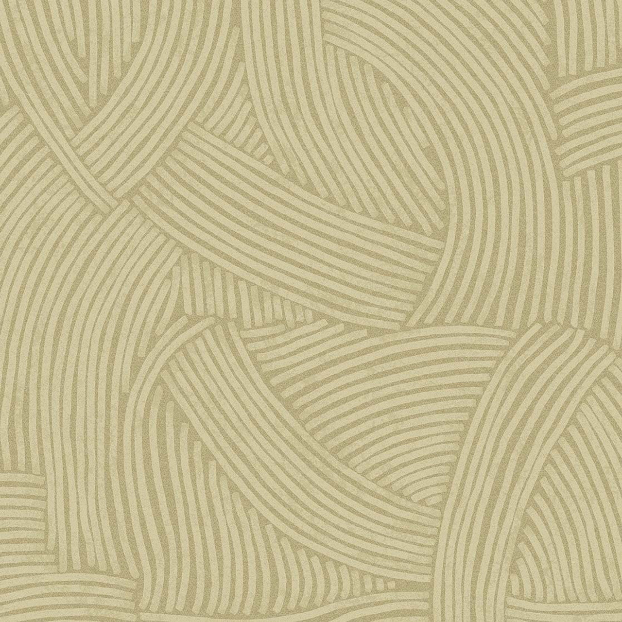 318012 - Directional Curve Twist Wallpaper - Gold - Eijffinger