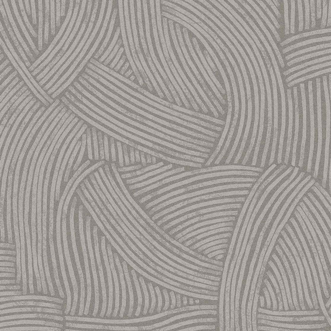 318015 - Directional Curve Twist Wallpaper - Stone - Eijffinger