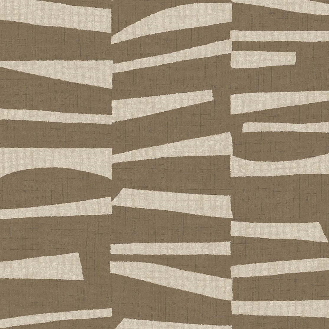 318023 - Organic Stack Twist Wallpaper - Brown - Eijffinger