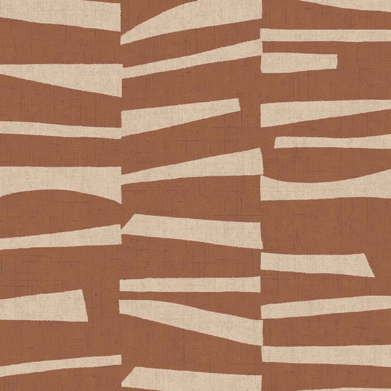 318026 - Organic Stack Twist Wallpaper - Terracotta - Eijffinger