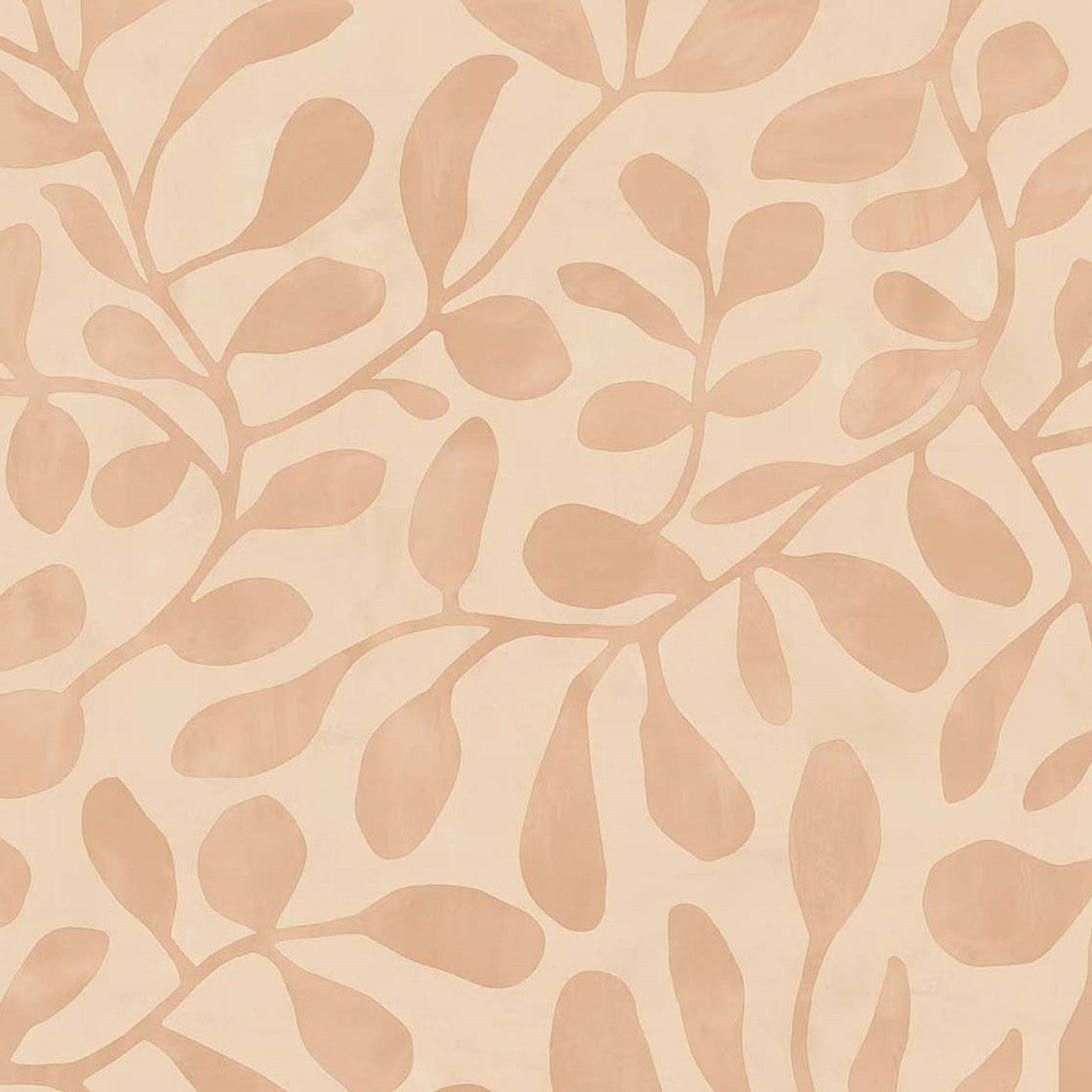 318031 - Natural Growth Twist Wallpaper - Pastel Orange - Eijffinger
