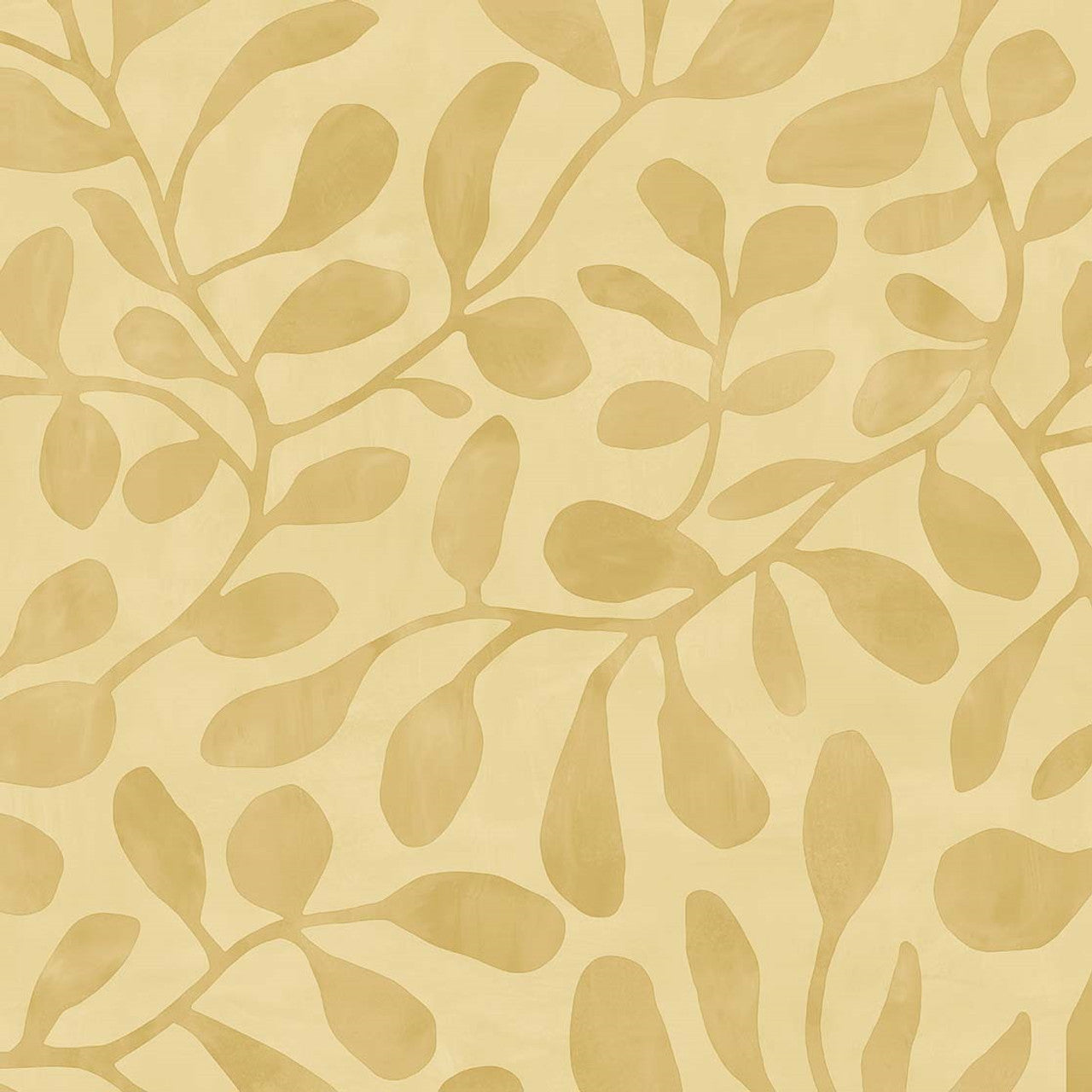 318034 - Natural Growth Twist Wallpaper - Yellow - Eijffinger
