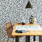 318035 - Natural Growth Twist Wallpaper - Navy - Eijffinger