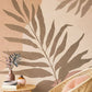 318072 - Collage Leaf Twist Mural Wallpaper - Terracotta - Eijffinger