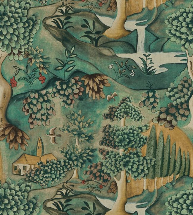 Verdure Fabric - Green - Zoffany