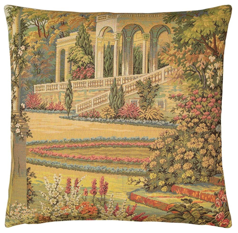 Como Garden Tapestry Cushion with Feather Filler 