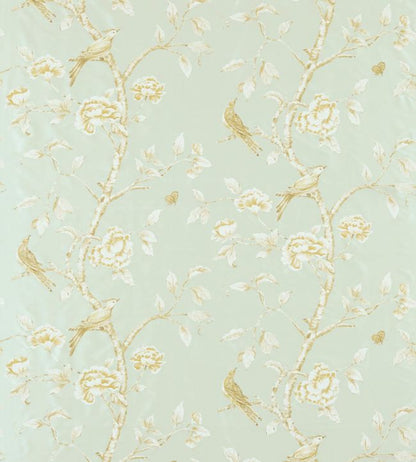 Woodville Silk Fabric - Teal - Zoffany
