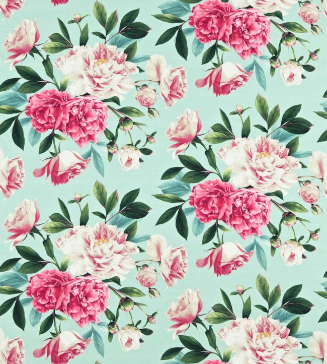 Phoebe Fabric -  Teal - Zoffany