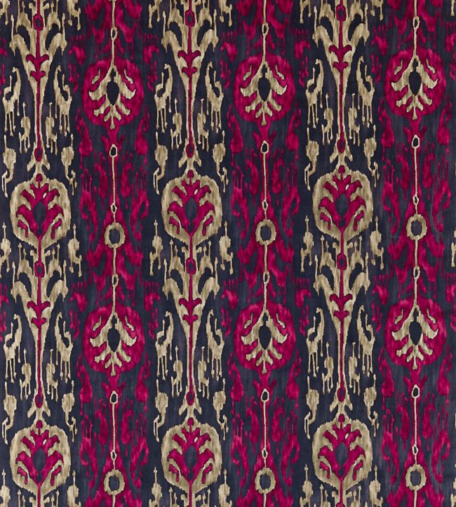 Kashgar Velvet Fabric - Purple - Zoffany