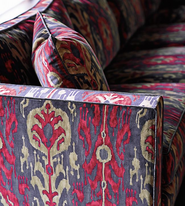 Kashgar Velvet Fabric - Purple - Zoffany