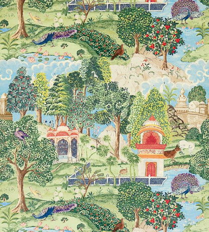 Peacock Garden Fabric - Green - Zoffany