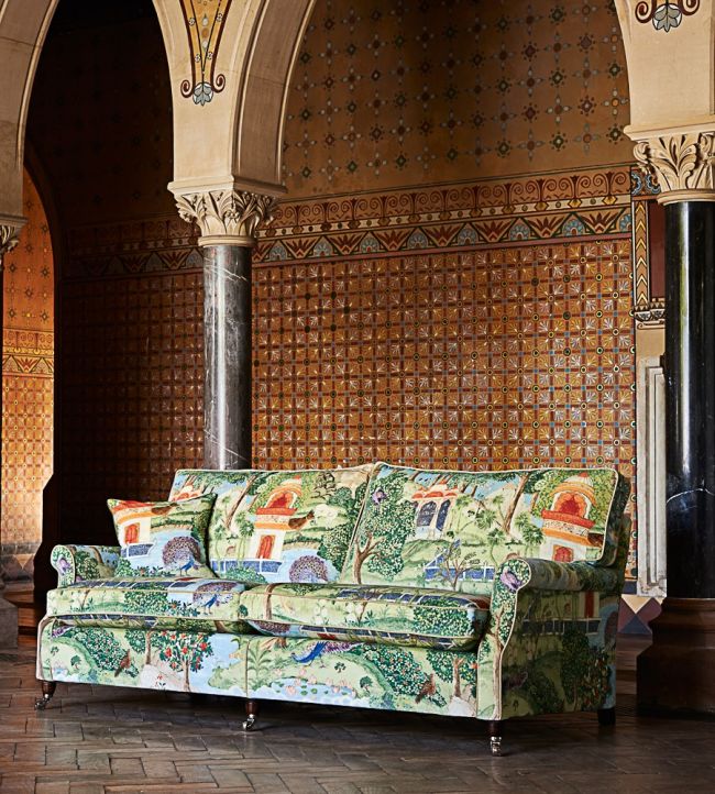 Peacock Garden Fabric - Green - Zoffany