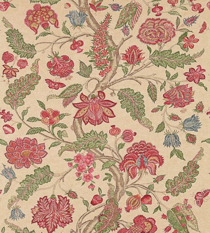 Kalamkari Fabric - Red - Zoffany