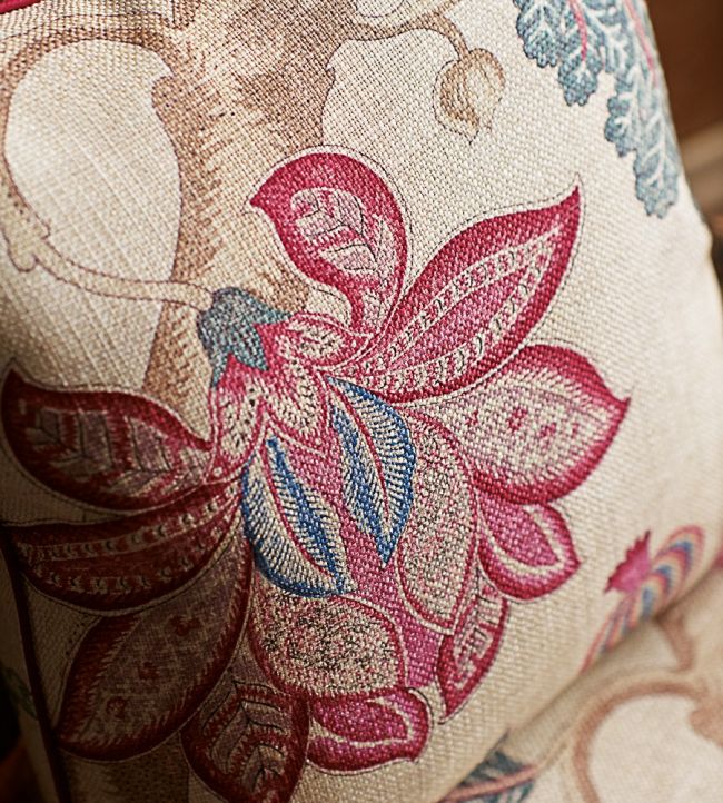 Kalamkari Fabric - Red - Zoffany