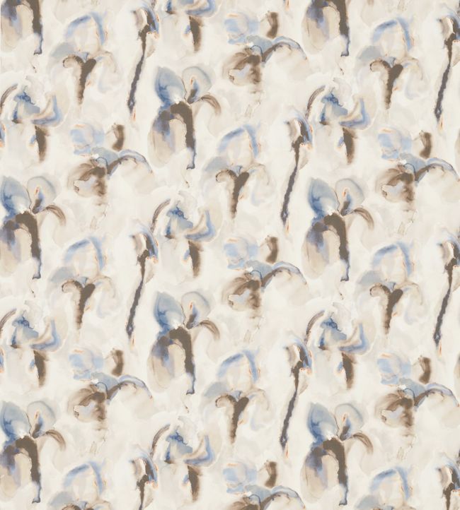 Water Iris Fabric - Blue - Zoffany