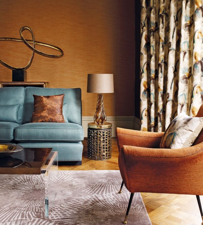 Water Iris Fabric - Sand - Zoffany