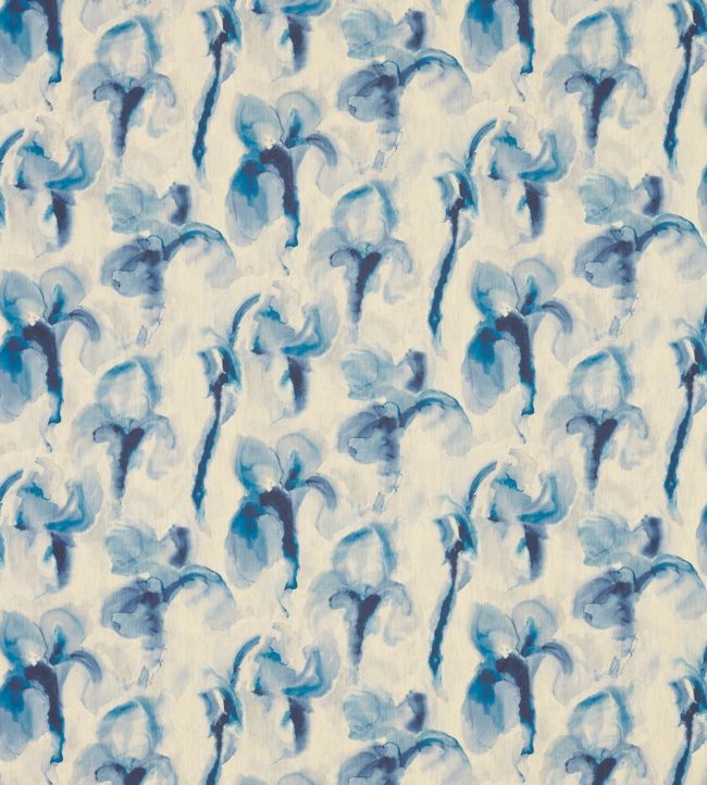 Water Iris Fabric - Blue - Zoffany
